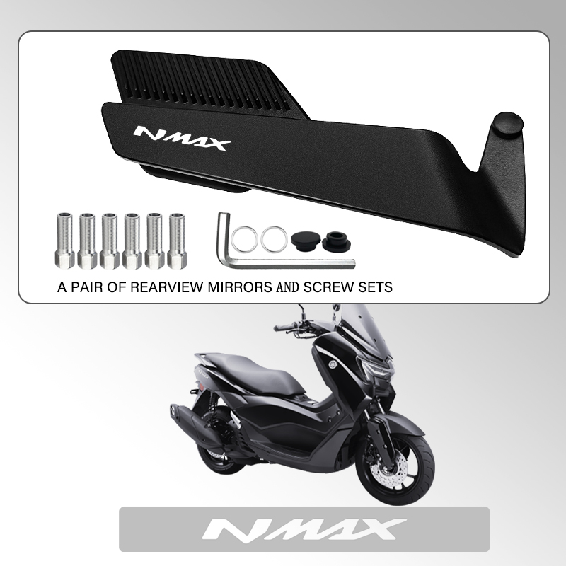 Nmax Tech Max Accessories - Motorcycle Rearview Mirror Foldable Side Mirror