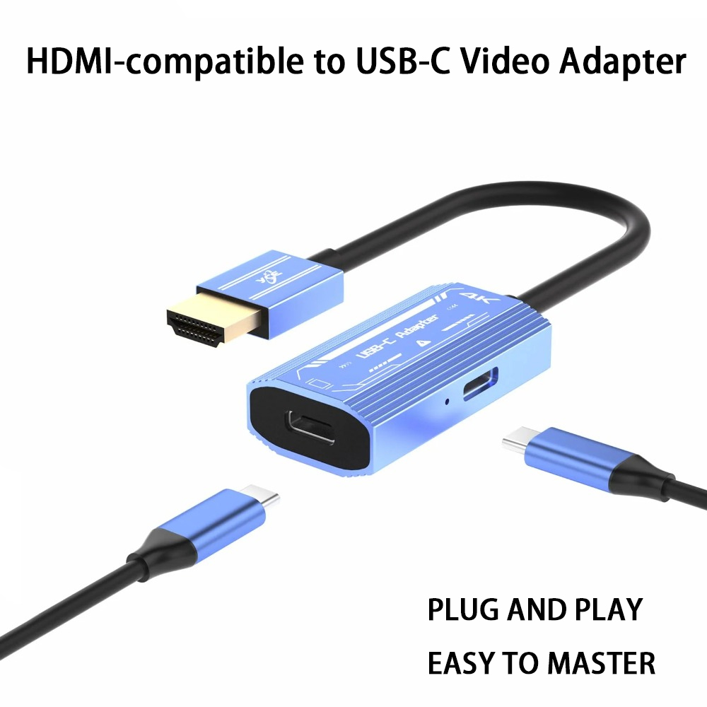 Usb C To Hdmi - HDMI‑compatible to USB‑C Video Adapter 4K@60Hz