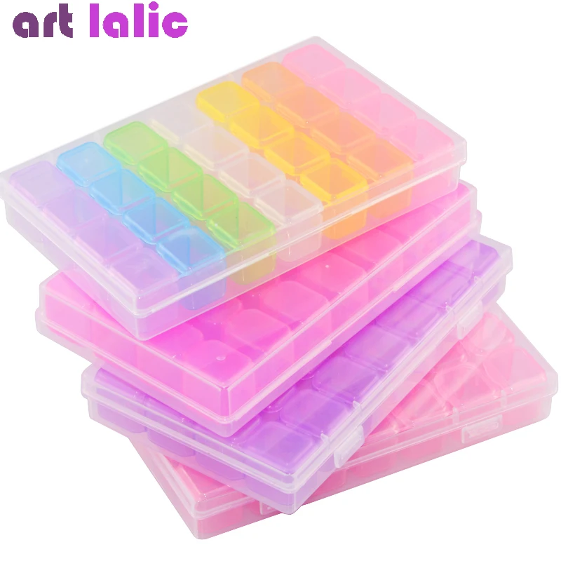 28 Compartment Nail Art Organi - Tech Accessories Box ulasan dan harga