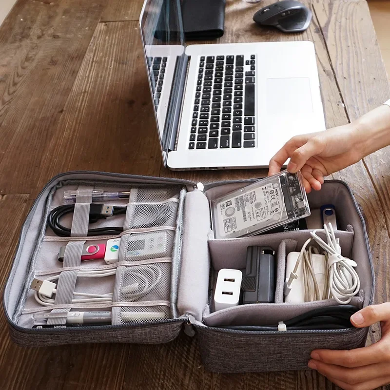 Portable Tech Organizer Case f - Tech Accessories Storage ulasan dan harga