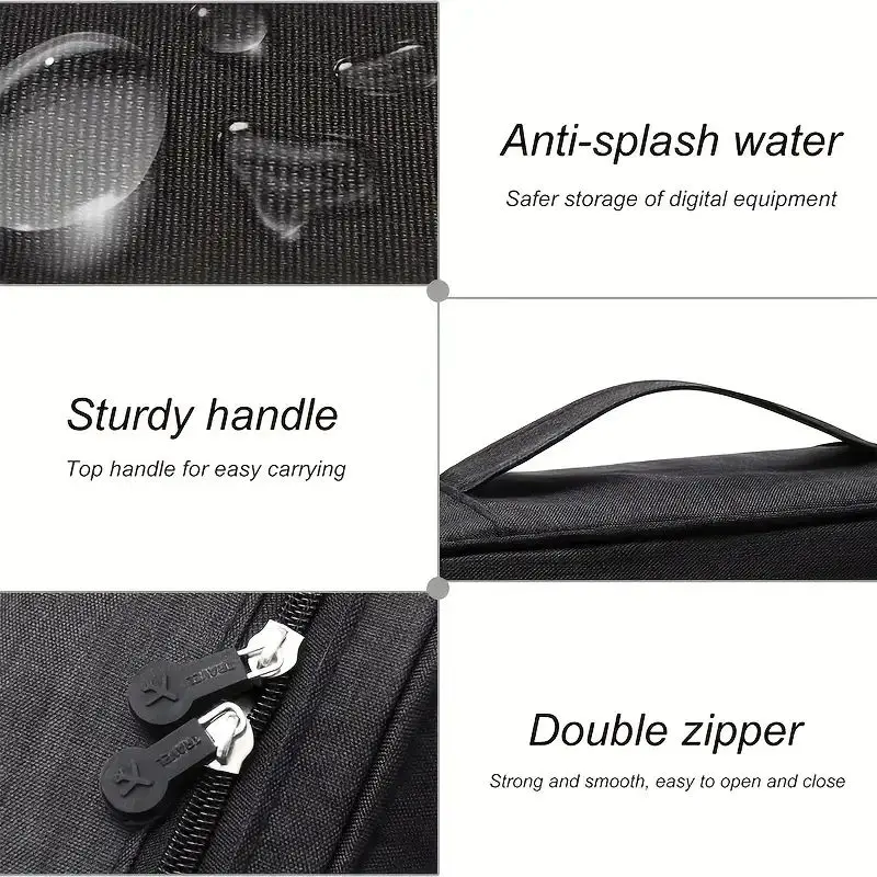 Portable Tech Organizer Case f - Tech Accessories Storage ulasan dan harga