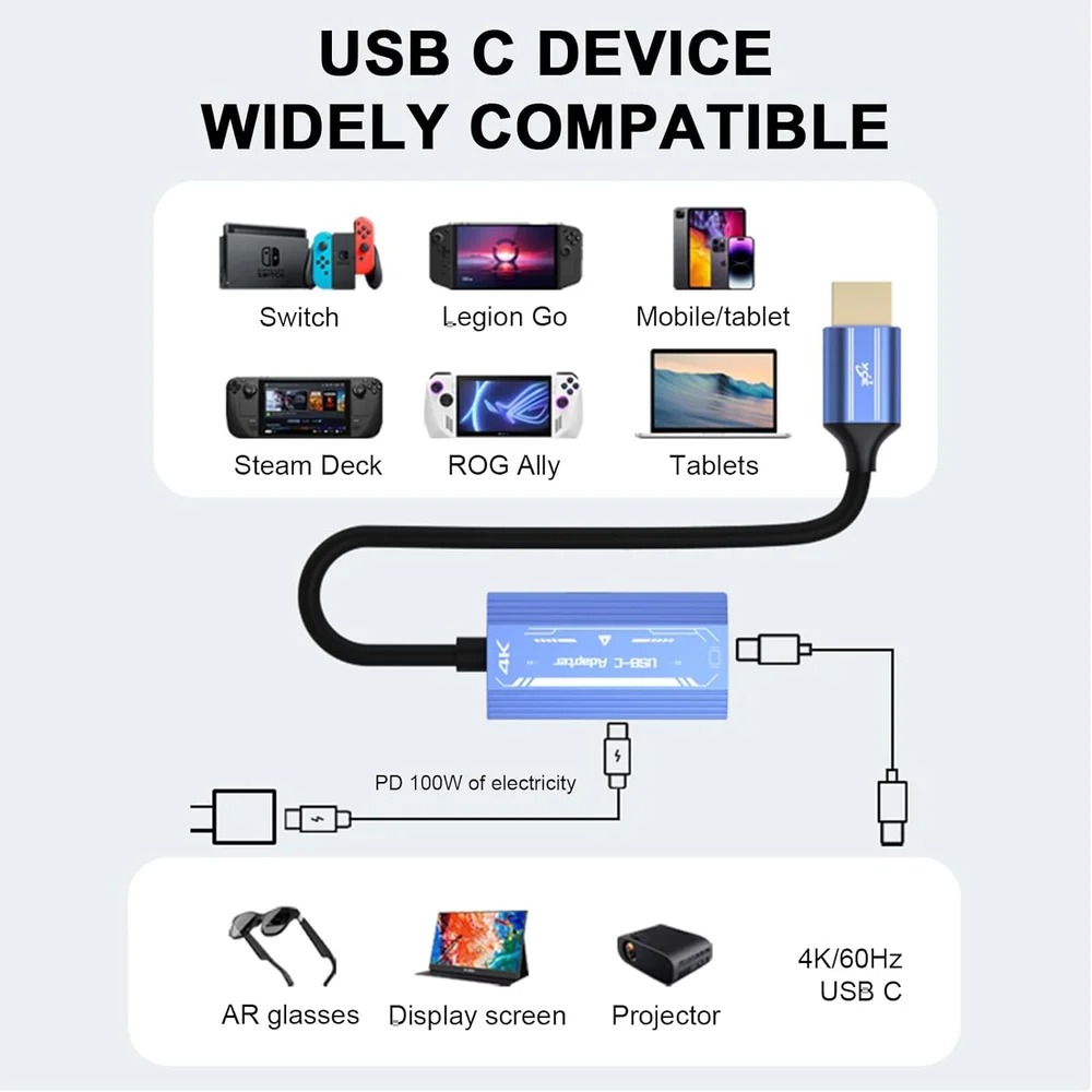 HDMI‑compatible to USB‑C Video - Usb C To Hdmi ulasan dan harga