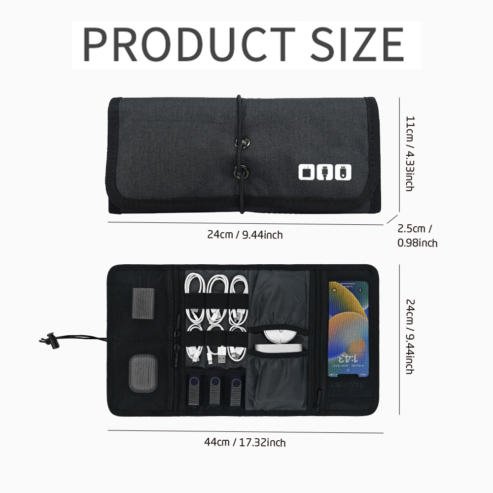 Tech Organizer Bag Cable Stora - Tech Accessories Storage ulasan dan harga