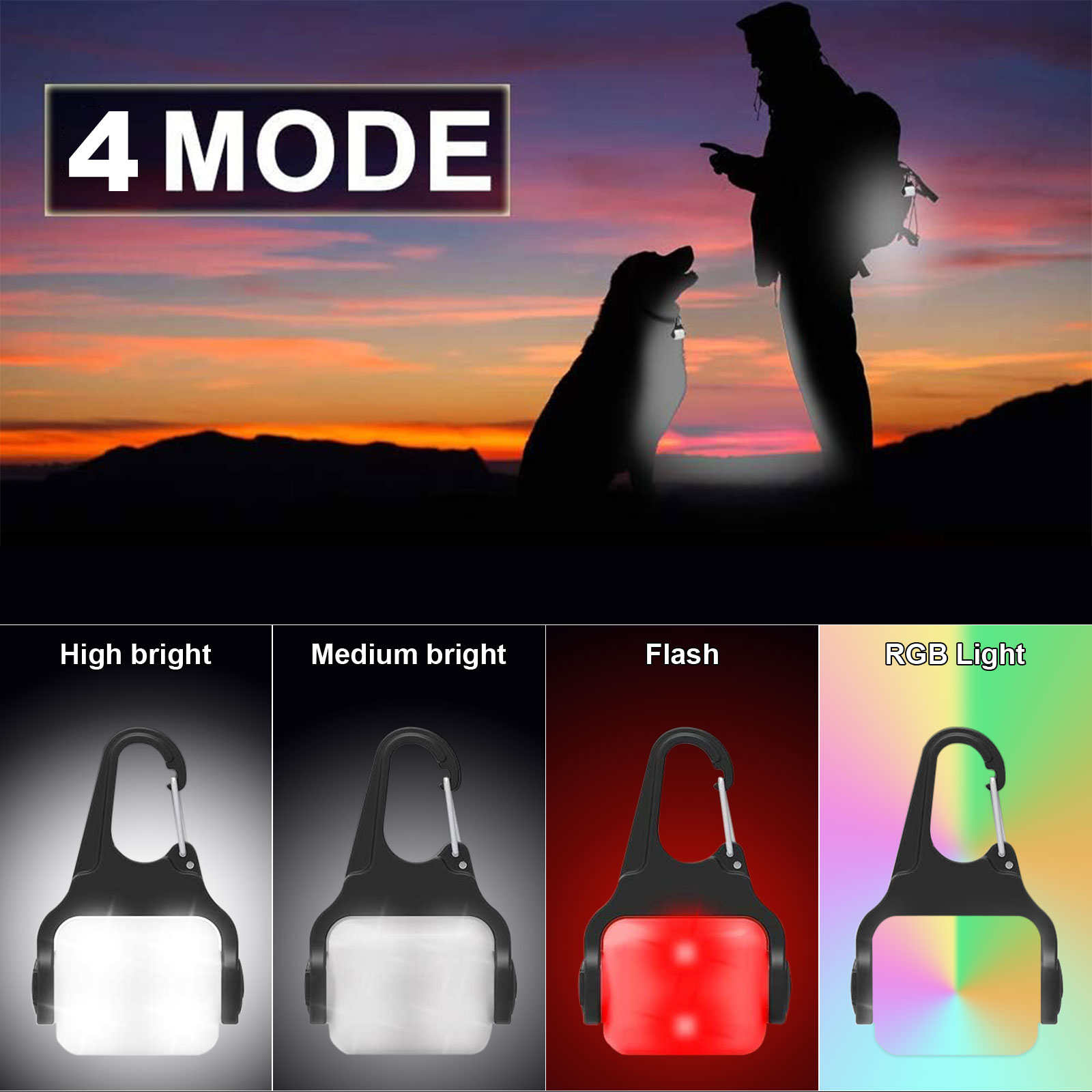 2 Pack LED Dog Collar Light Pe - Tech Dog Accessories ulasan dan harga