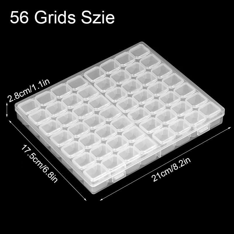 28/56 Grids Plastic Beads Stor - Tech Accessories Box ulasan dan harga
