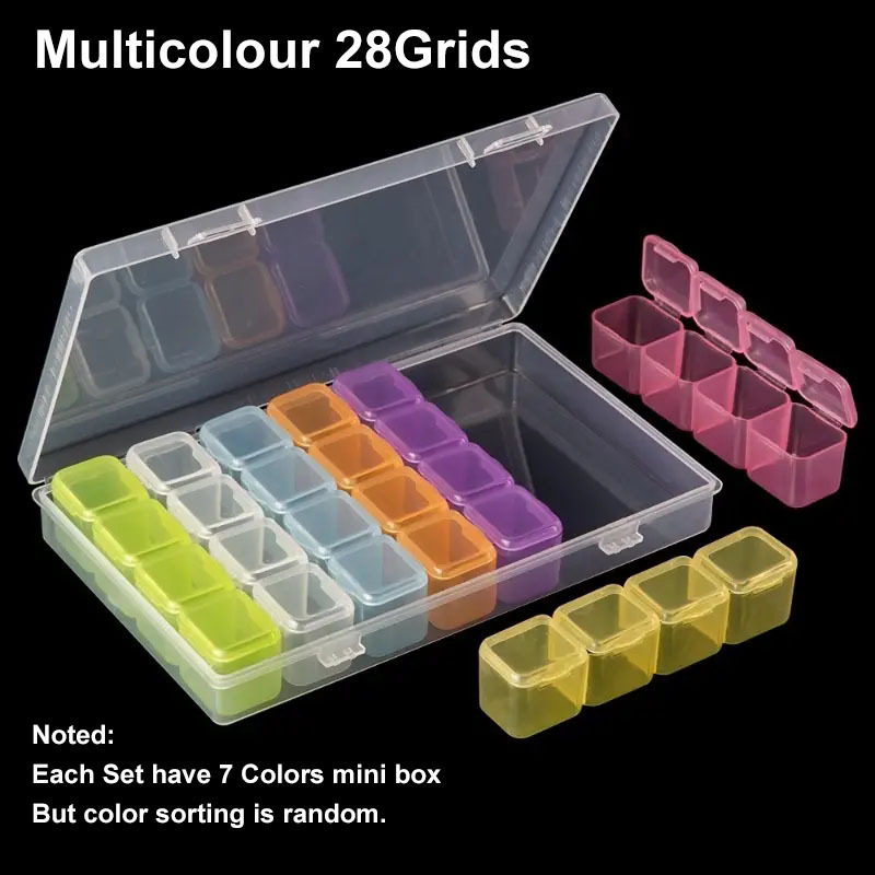 28/56 Grids Plastic Beads Stor - Tech Accessories Box ulasan dan harga