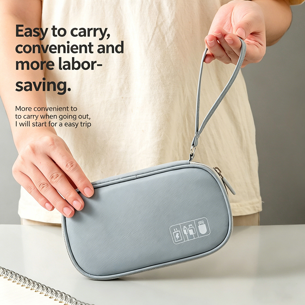 Portable Cable Organizer Bag F - Tech Accessories Box ulasan dan harga