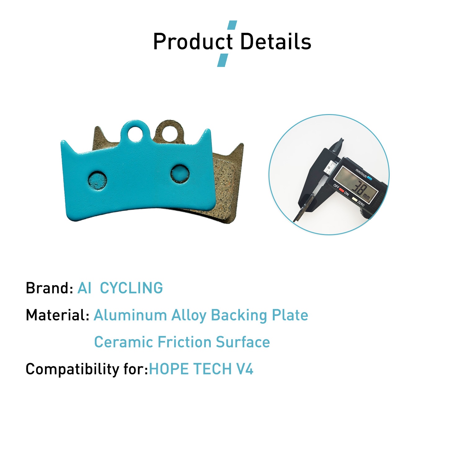 4 Pairs Ceramic Brake Pads for - Tech Bike Accessories ulasan dan harga