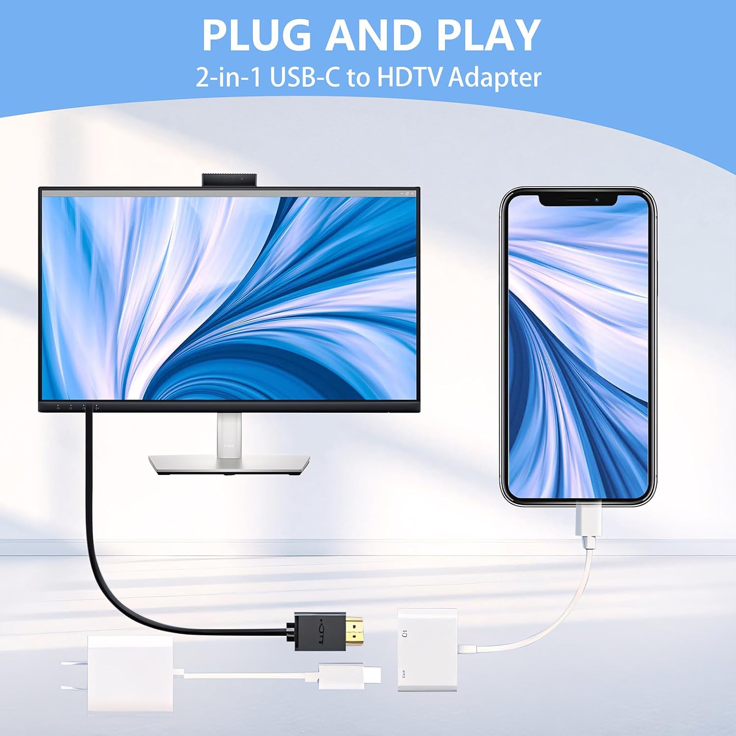 USB C to HDMI, Suitable for TV - Usb C To Hdmi ulasan dan harga